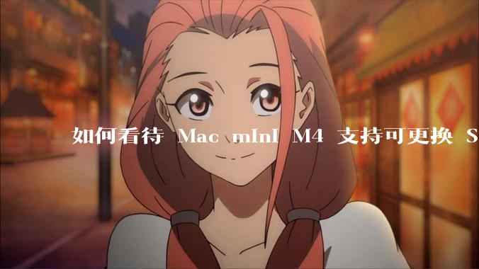 如何看待 Mac mini M4 支持可更换 SSD？