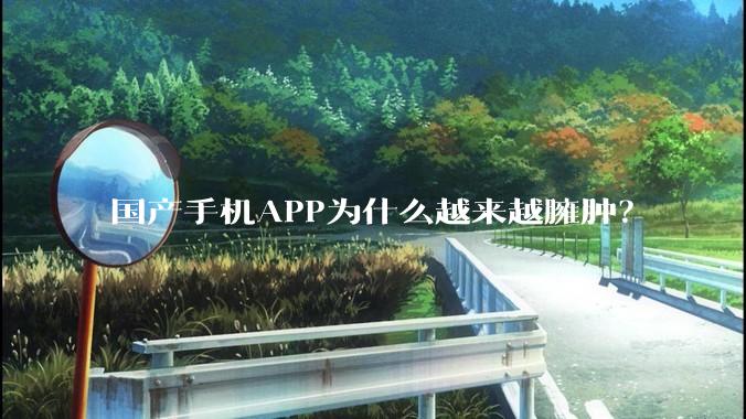 国产手机APP为什么越来越臃肿？
