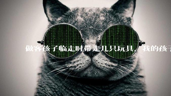 做客孩子临走时带走几只玩具，我的孩子抗拒并一直哭，要怎么开导？